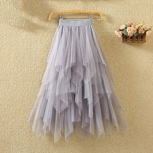 Load image into Gallery viewer, Tulle Skirts Womens Faldas Mujer Moda Fashion Elastic High Waist