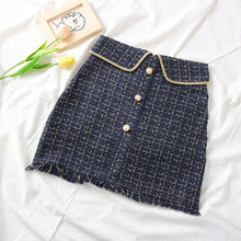 Load image into Gallery viewer, Tweed Skirts for Women Solid High Waist Slimming Skirts Autumn Spring