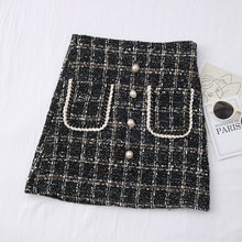 Load image into Gallery viewer, Tweed Skirts for Women Solid High Waist Slimming Skirts Autumn Spring