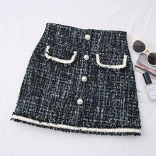 Load image into Gallery viewer, Tweed Skirts for Women Solid High Waist Slimming Skirts Autumn Spring