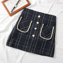 Load image into Gallery viewer, Tweed Skirts for Women Solid High Waist Slimming Skirts Autumn Spring