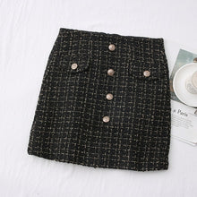 Load image into Gallery viewer, Tweed Skirts for Women Solid High Waist Slimming Skirts Autumn Spring