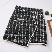 Load image into Gallery viewer, Tweed Skirts for Women Solid High Waist Slimming Skirts Autumn Spring