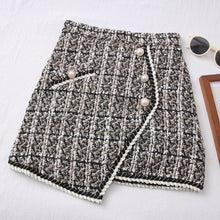 Load image into Gallery viewer, Tweed Skirts for Women Solid High Waist Slimming Skirts Autumn Spring