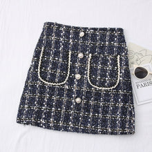 Load image into Gallery viewer, Tweed Skirts for Women Solid High Waist Slimming Skirts Autumn Spring