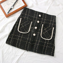 Load image into Gallery viewer, Tweed Skirts for Women Solid High Waist Slimming Skirts Autumn Spring