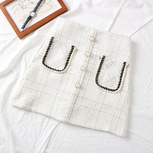 Load image into Gallery viewer, Tweed Skirts for Women Solid High Waist Slimming Skirts Autumn Spring