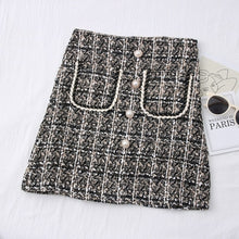 Load image into Gallery viewer, Tweed Skirts for Women Solid High Waist Slimming Skirts Autumn Spring
