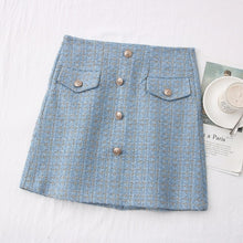 Load image into Gallery viewer, Tweed Skirts for Women Solid High Waist Slimming Skirts Autumn Spring