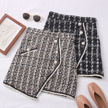 Load image into Gallery viewer, Tweed Skirts for Women Solid High Waist Slimming Skirts Autumn Spring