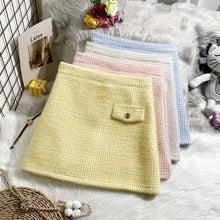 Load image into Gallery viewer, Tweed Skirts for Women Solid High Waist Slimming Skirts Autumn Spring