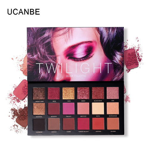 UCANBE Brand Eyeshadow Makeup Palette 18 Colors Shimmer Matte Radiant