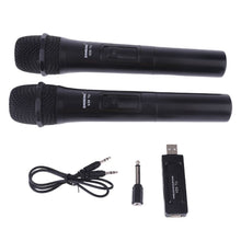 Load image into Gallery viewer, UHF USB 3.5mm 6.35mm Wireless Microphone Megaphone Handheld Mic with