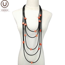 Load image into Gallery viewer, UKEBAY New Big Statement Necklaces For Women Star Pendant Necklace