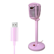 Load image into Gallery viewer, USB Computer Microphone Singing Home Universal Portable Desktop Game