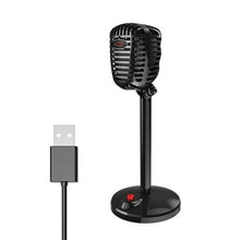 Load image into Gallery viewer, USB Computer Microphone Singing Home Universal Portable Desktop Game