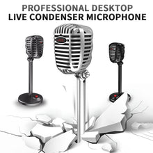 Load image into Gallery viewer, USB Computer Microphone Singing Home Universal Portable Desktop Game