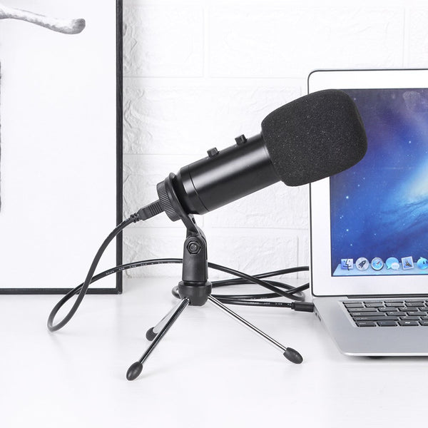 USB Wired Cardioid Microphone Studio Recording PC Computer Condenser