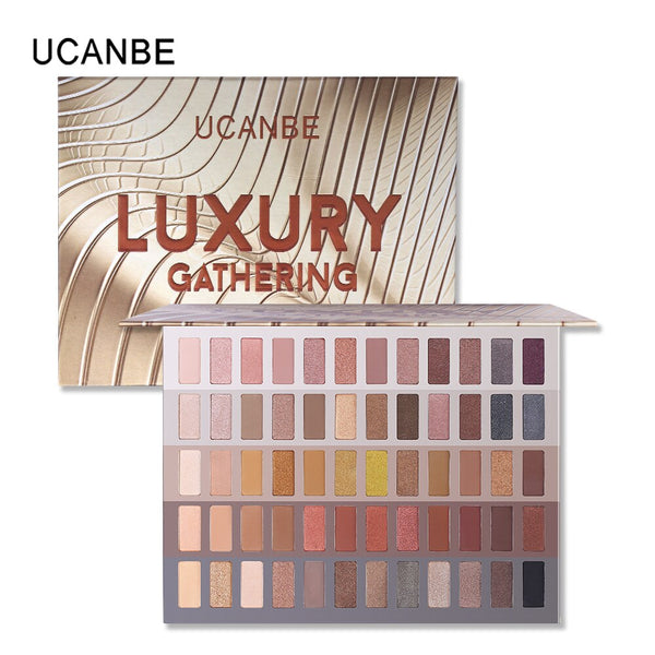 Ucanbe Luxury Gathering 60 Colors Eyeshadow Palette Shimmer Makeup