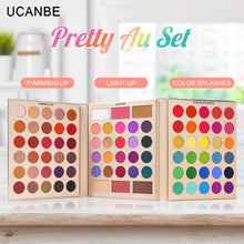 Load image into Gallery viewer, Ucanbe Pretty All Set Eyeshadow Palette with 15pcs Makeup Brushes