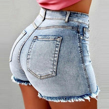 Load image into Gallery viewer, Ultra short High Waist Jean Shorts Women Summer Casual Tassel - Sophornlilly