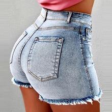 Load image into Gallery viewer, Ultra short High Waist Jean Shorts Women Summer Casual Tassel - Sophornlilly