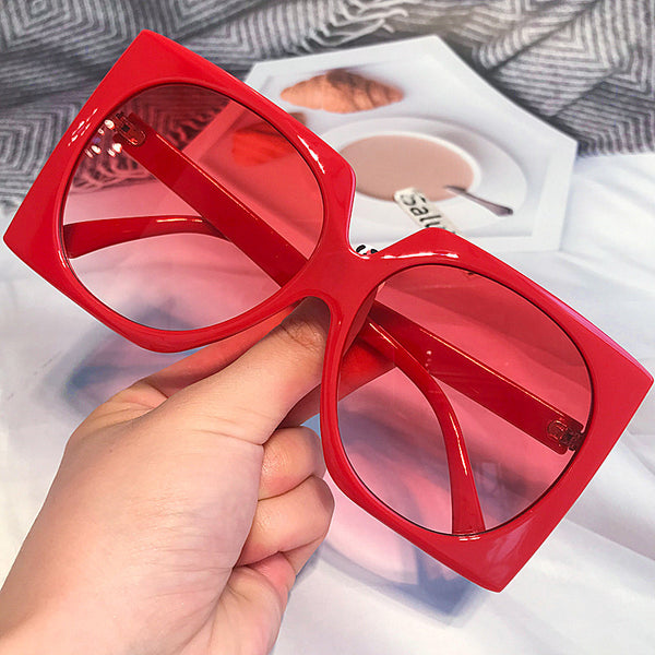 Unique Candy Color Square Sunglasses For Women New Fashion Elegant