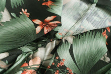 Load image into Gallery viewer, V neck flower long sleeve green summer vintage sexy - Sophornlilly