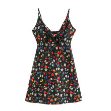 Load image into Gallery viewer, V neck small flower strap summer vintage sexy - Sophornlilly