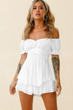 Load image into Gallery viewer, VIP FASHION Elegant Solid Color Bodysuit Pants Sexy Slash Neck Lantern - Sophornlilly