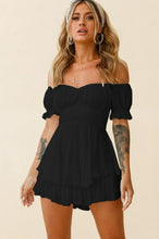 Load image into Gallery viewer, VIP FASHION Elegant Solid Color Bodysuit Pants Sexy Slash Neck Lantern - Sophornlilly