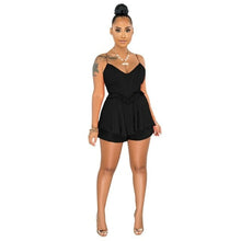 Load image into Gallery viewer, FASHION Sexy Women's Suspender V Neck Rompers Fashion Ruffles - Sophornlilly