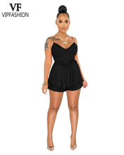 Load image into Gallery viewer, FASHION Sexy Women's Suspender V Neck Rompers Fashion Ruffles - Sophornlilly