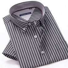 Load image into Gallery viewer, 100% cotton plaid short sleeved shirt Men's summer - Sophornlilly