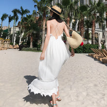 Load image into Gallery viewer, New Puff Sleeve White Dress