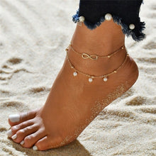 Load image into Gallery viewer, Bohemian Crystal Beads Ankle