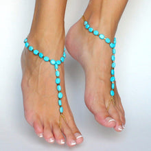 Load image into Gallery viewer, Vintage 1PC New Fashion Natural Stone Anklet Ankle Foot Bracelet