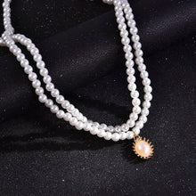 Load image into Gallery viewer, Vintage Baroque Elegant White Imitation Pearl Choker Necklace Big