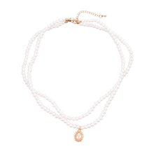 Load image into Gallery viewer, Vintage Baroque Elegant White Imitation Pearl Choker Necklace Big
