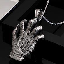 Load image into Gallery viewer, Vintage Demon hand Blue Eye Pendants &amp; Necklaces Men's Stainless Steel