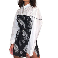 Load image into Gallery viewer, Vintage Dragon Printed Mini Dress Summer Women Street Strap - Sophornlilly