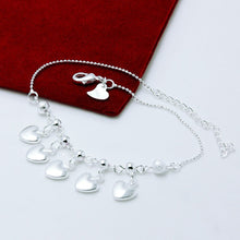 Load image into Gallery viewer, Vintage Heart Ankle Bracelet Bohemia 100% 925 Sterling Silver Foot