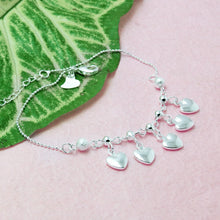 Load image into Gallery viewer, Vintage Heart Ankle Bracelet Bohemia 100% 925 Sterling Silver Foot
