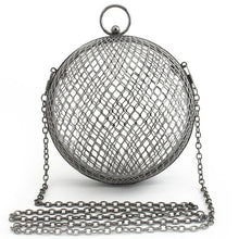 Load image into Gallery viewer, Vintage Women's Evening Bag Metal Chain Hollow Out Mini Bag Banquet
