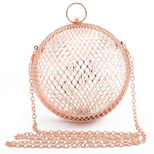 Load image into Gallery viewer, Vintage Women's Evening Bag Metal Chain Hollow Out Mini Bag Banquet
