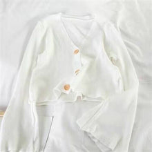 Load image into Gallery viewer, New Spring Autumn Women Cardigan Flare Sleeve V neck Female - Sophornlilly