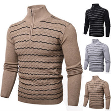 Load image into Gallery viewer, Men's Winter Stand Collar Zipper Sweater Long sleeved
