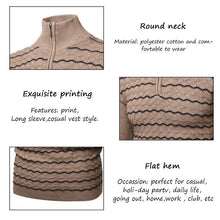 Load image into Gallery viewer, Men's Winter Stand Collar Zipper Sweater Long sleeved