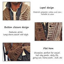 Load image into Gallery viewer, Fall Thicken Turn down Collar Knitted Cardigan