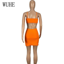 Load image into Gallery viewer, Rib Knit Deep V Neck Spaghetti Strap Dresses Off Shoulder Bag Hip - Sophornlilly